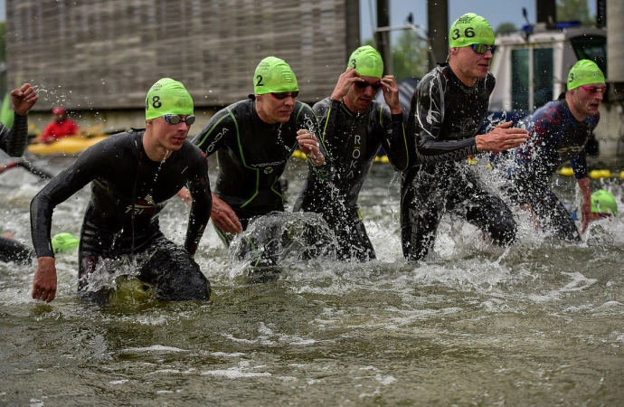 {Pod koniec maja w Olsztynie odbędą się międzynarodowe zawody triathlonowe.}